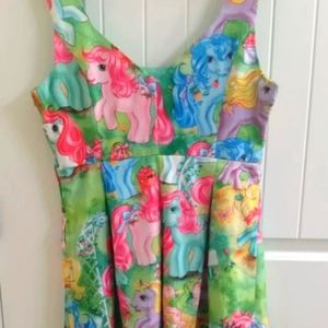 Women's Iron Fist Dress SZ XLarge  My Little Pony MLP Lined Retro Side Zip